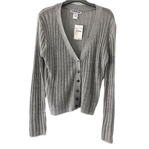 Cotton emporium marled button up cardigan